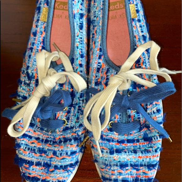 💫Keds - Canvas Blue & Pink Sneakers - Picture 6 of 9